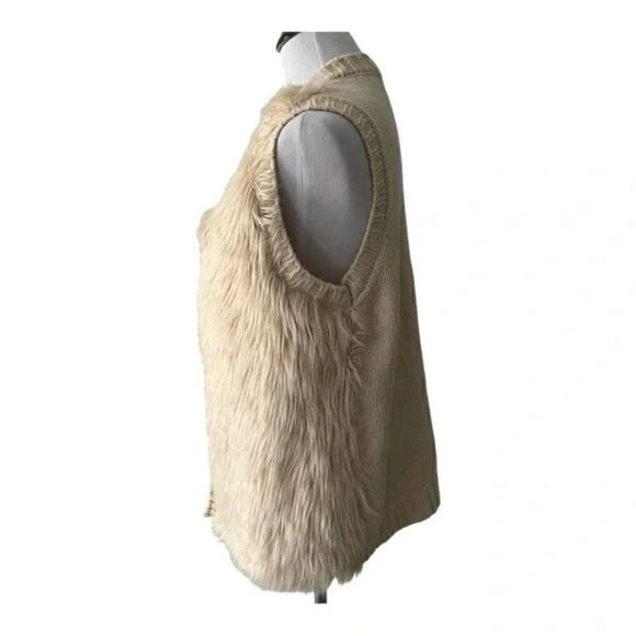 Eyeshadow Faux Fur Front Vest size M - Picture 2 of 5